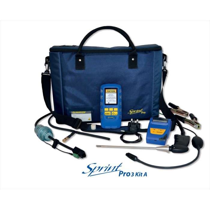 Telegan Sprint Pro 3 Flue Gas Analyser Kit A